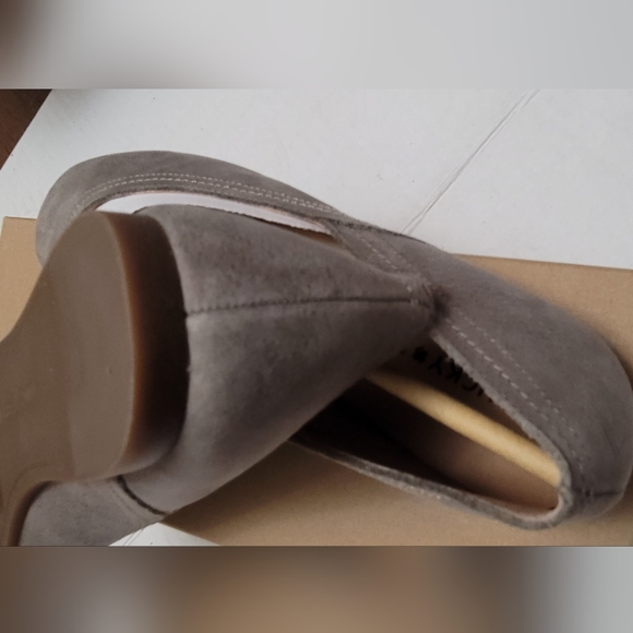 Lucky Brand Alba Flats Leather Titanium Hard Rock 7M - Picture 5 of 10